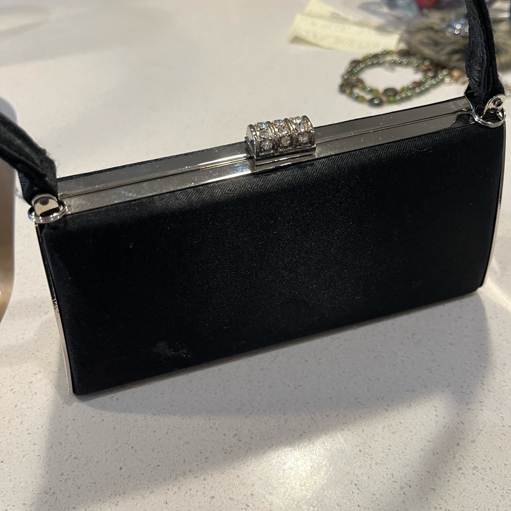 Vintage Sasha Fancy Black Rhinestone Snap Closure Purse
New never used